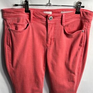 J. Jill Women’s Authentic Fit Slim Ankle pants (6), orange peach color, like new